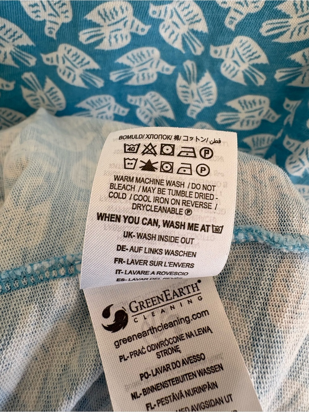 BODEN Florrie Dawn Bird Print Jersey Dress with Pockets in Blue size 6P - Picture 8 of 11